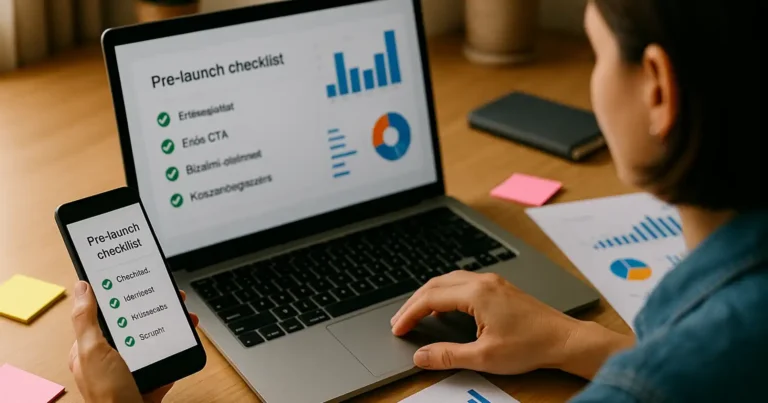 Pre-launch ellenőrzés hirdetés előtt